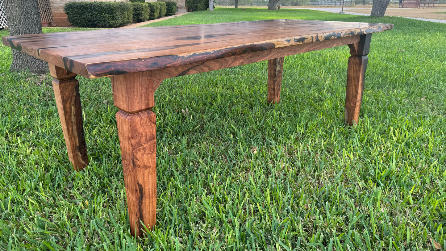 Mesquite Live Edge Dining Room Table