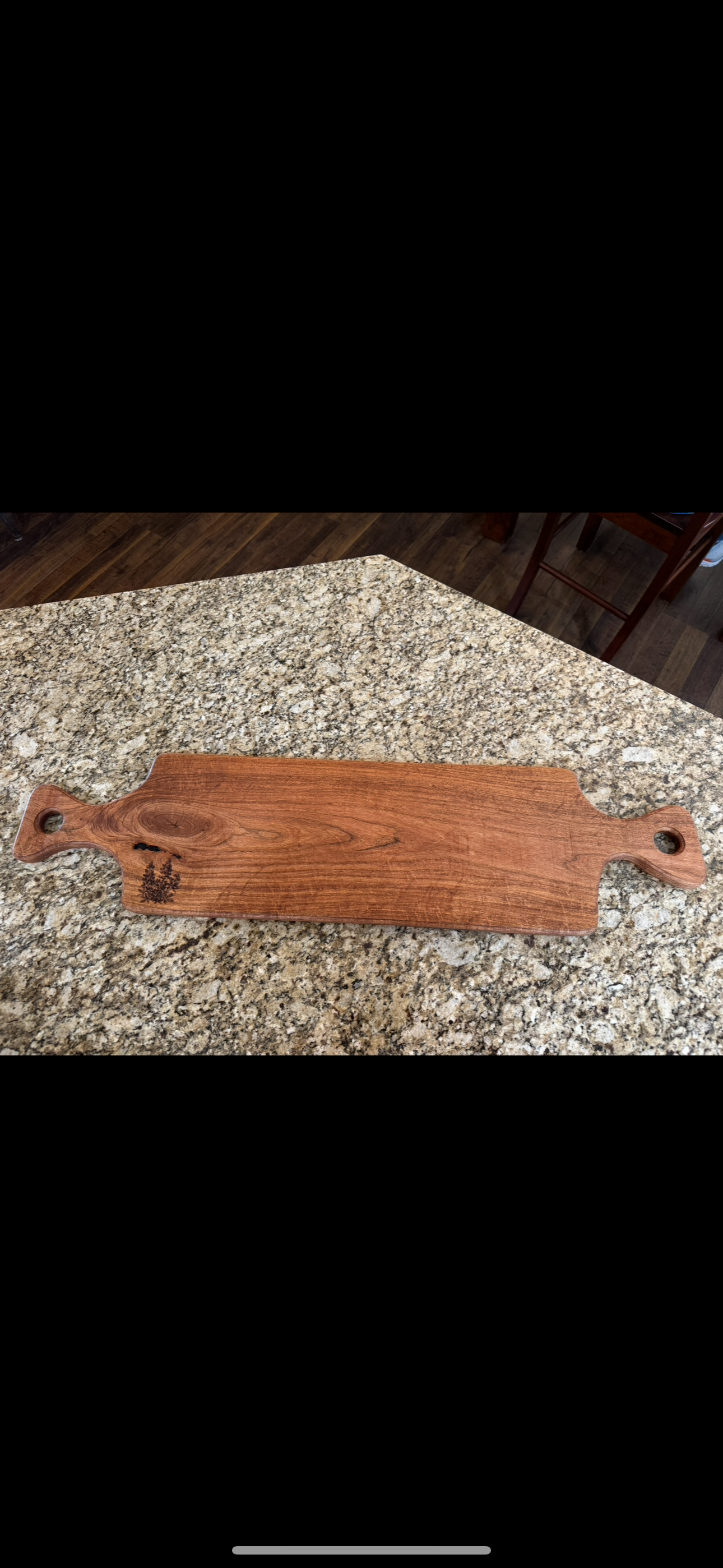 Solid Mesquite Charcuterie Board