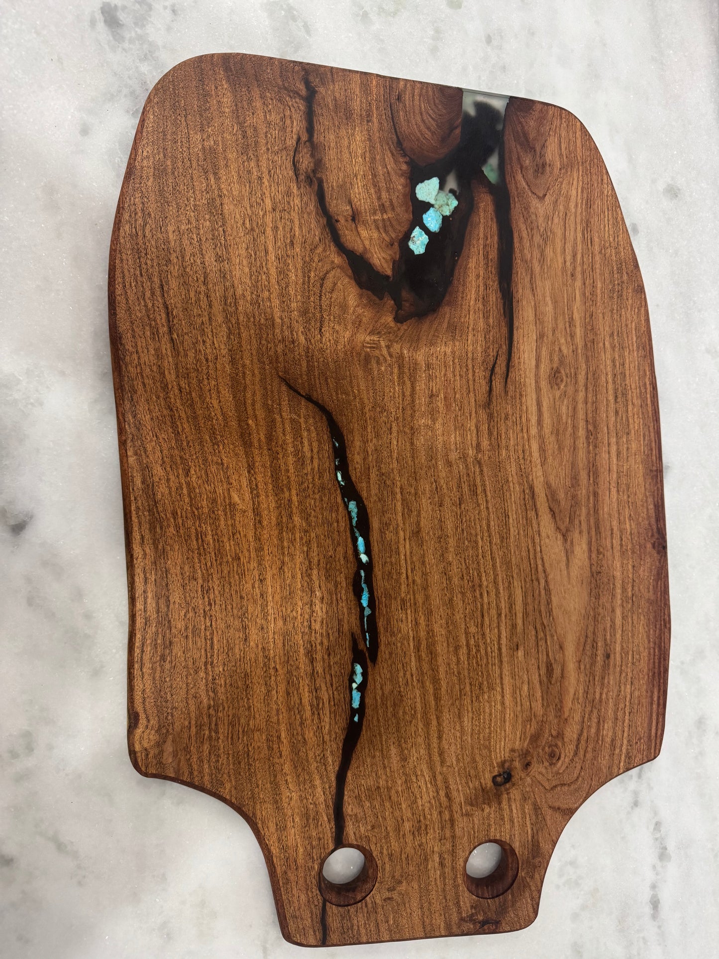 Turquoise inlaid arrowhead Charcuterie board