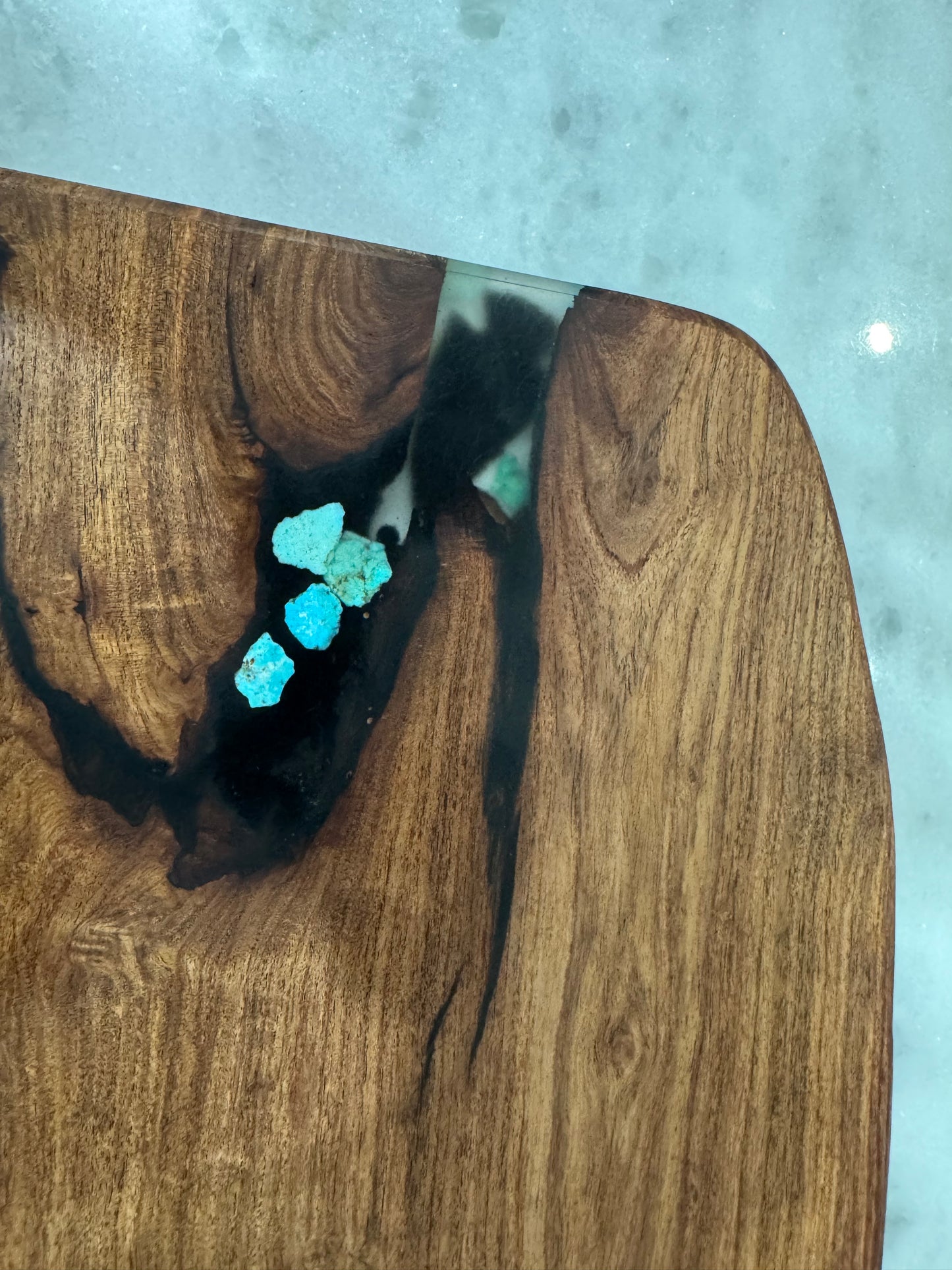 Turquoise inlaid arrowhead Charcuterie board