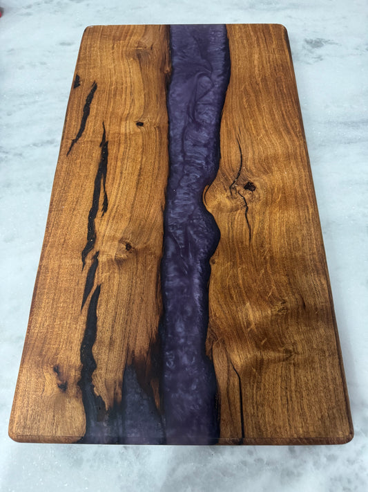 Mesquite Epoxy Charcuterie Board